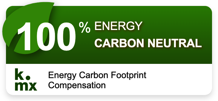 atlantis dx - 100% Carbon neutral Badge von klima.metrix 100% Carbon neutral Badge von klima.metrix