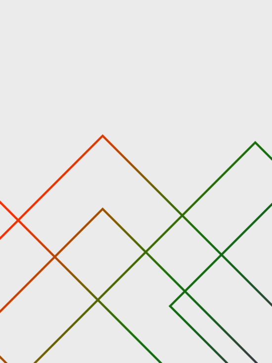 Grafik: unterschiedlich hohe Gipfel aus farbigen Linien auf hellgrauem Hintergrund