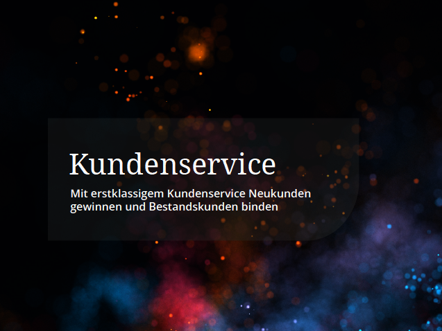 Cover page: Whitepaper on customer service