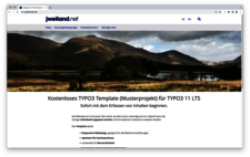 Screenshot des TYPO3 Templates von JWeiland