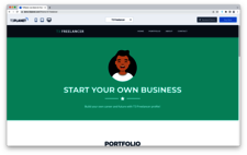 atlantis dx - TYPO3 Template Screenshot eines TYPO3 Templates für Freelancer
