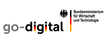 Logo: go digital, vom Bundesministerium für Wirtschaft und Technologie