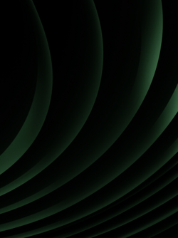 Abstrakte Darstellung von geschwungenen Linien in Grüntönen.