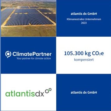 Collage aus Bildern zu KLimaprojekten von atlantis dx und Climate Partner