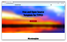 atlantis dx - TYPO3 Template Screenshot eines minimalistischen TYPO3 Template