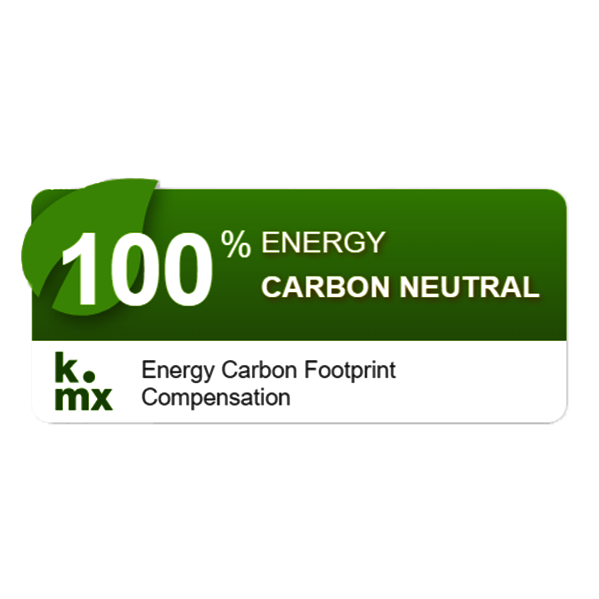 Siegel 100% carbon neutral von klima.metrix