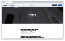 atlantis dx - TYPO3 Template Screenshot eines Templates für einen Blog mit TYPO3