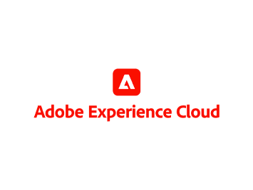Logo von Adobe Experience Cloud auf weißem Hintergrund