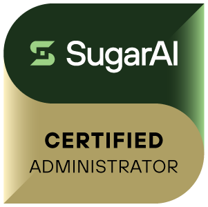 Offizielles SugarAI Certified Administrator Zertifikat