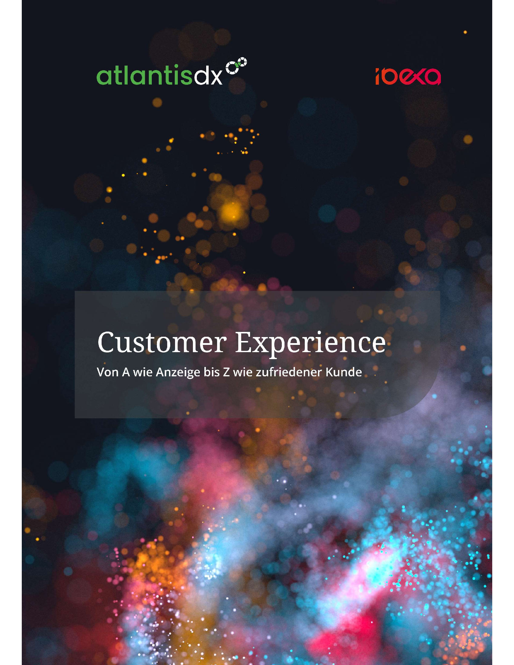 Titelblatt für Whitepaper "Customer Experience" von atlantis dx und Ibexa