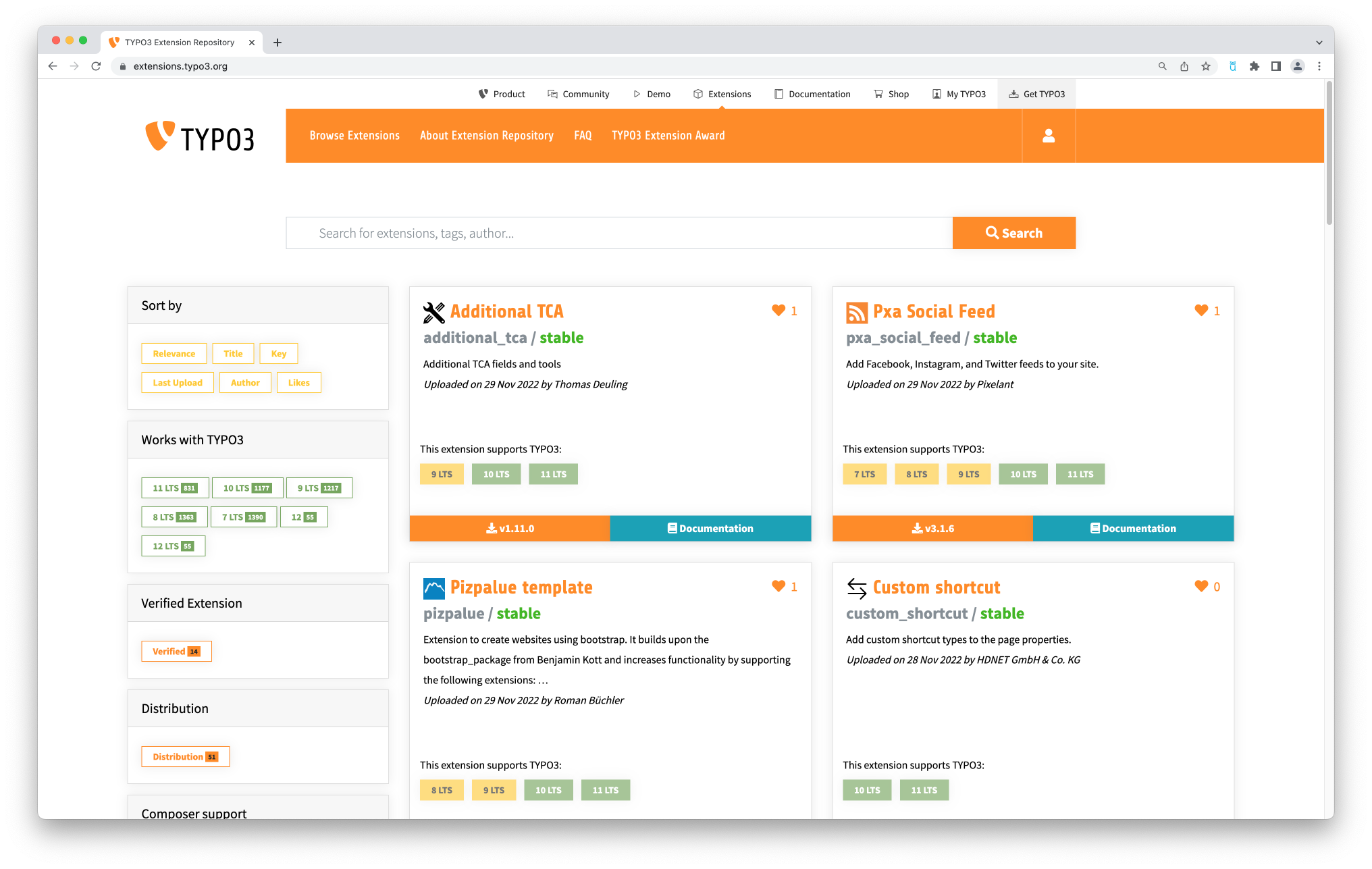 atlantis dx - TYPO3 Template Screenshot vom TYPO3 Repository
