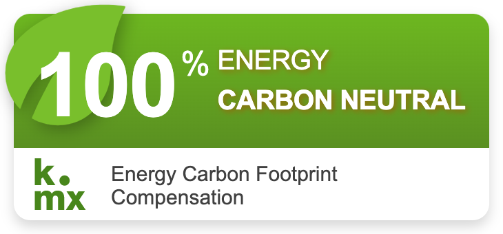 atlantis dx - 100% carbon neutral badge by klima.metrix 100% Carbon neutral Badge von klima.metrix