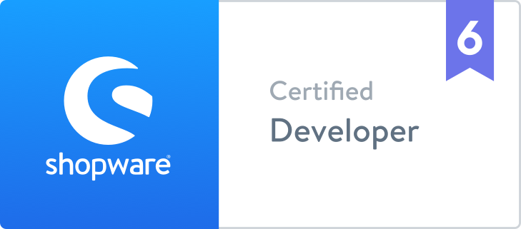 Badge: Shopware 6 Certified Developer